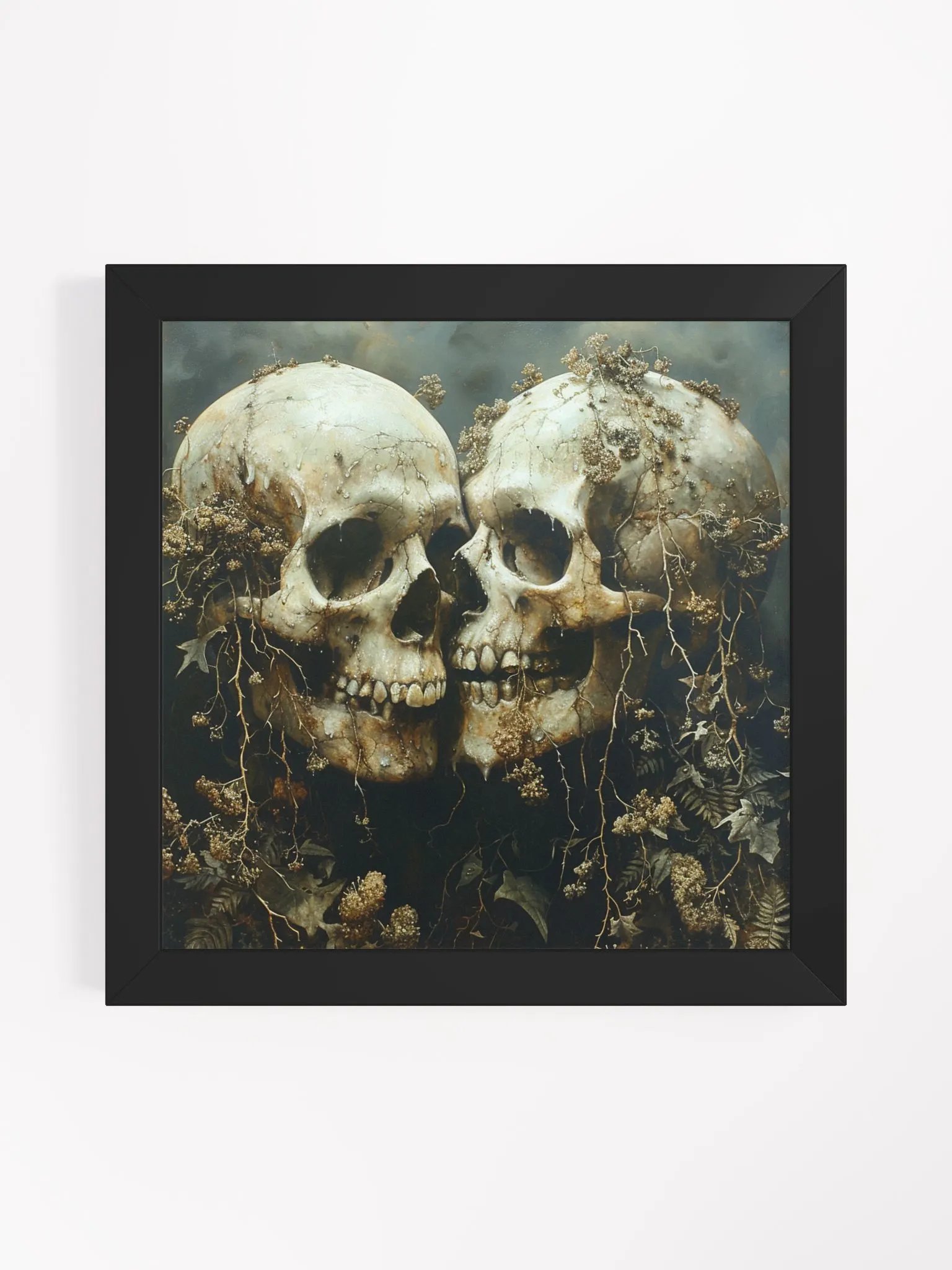Decay Covered Skeleton Couple Creepy Wall Art product image (7)