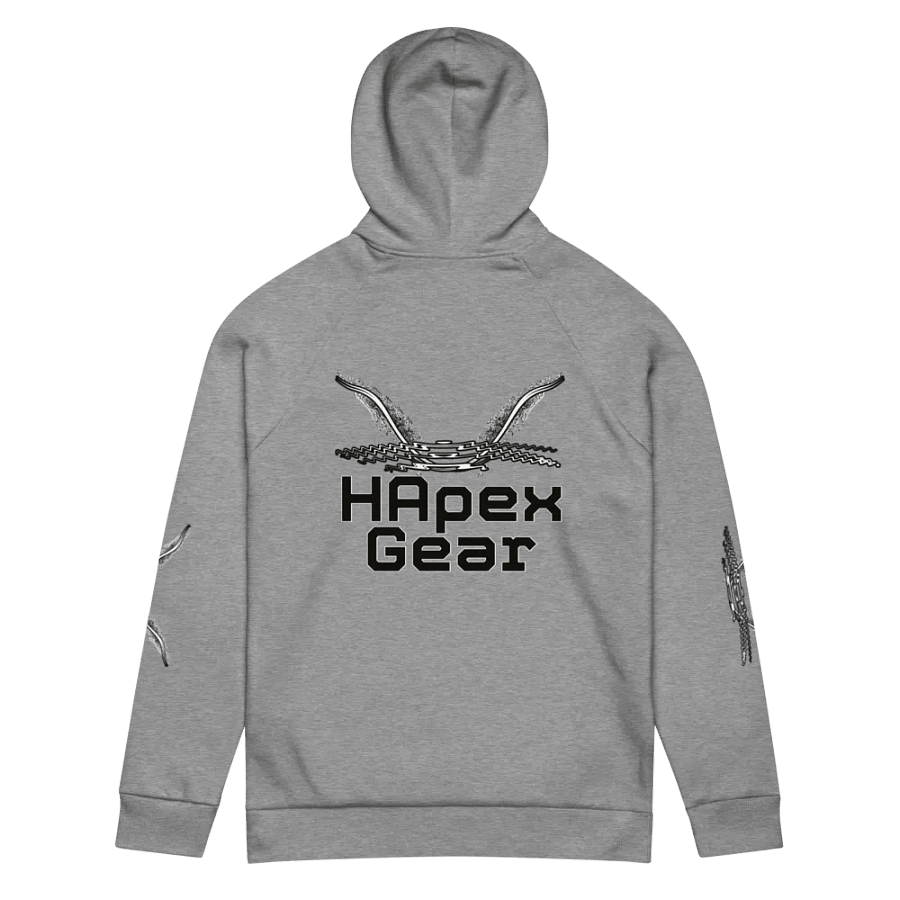 Unisex Hoodie - Black HApex Gear White Logo product image (6)