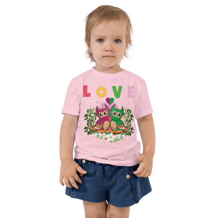 Love Colorful Funny Cute Bella +Canvas Toddler T-Shirt – Best Gift for Kids product image (1)