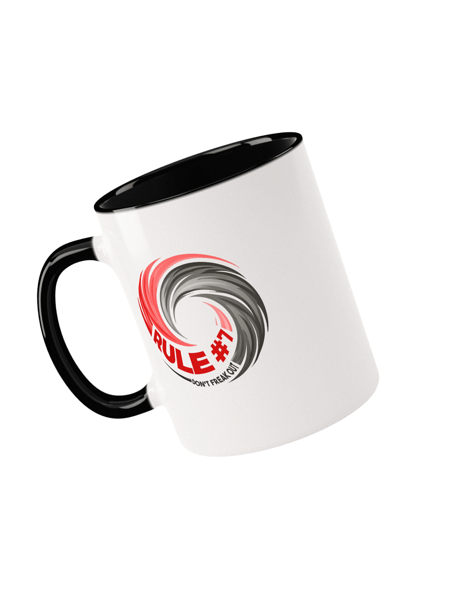 Rule #7 Ceramic Mug Pewter and Red product image (21)