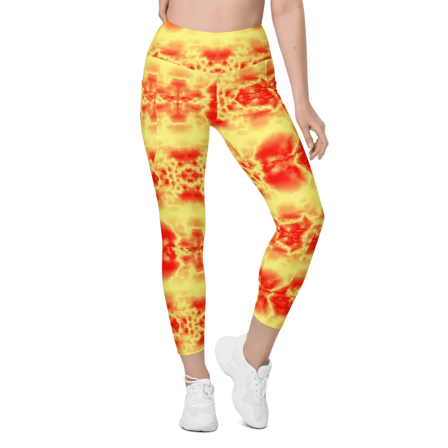 Orange Crush Leggings with Pockets product image (6)