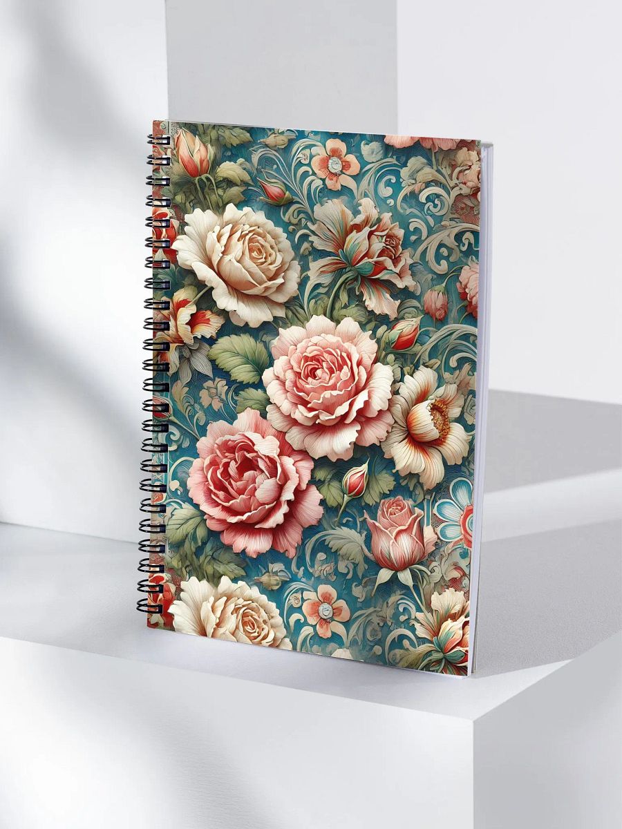 Royal Floral Spiral Notebook product image (4)