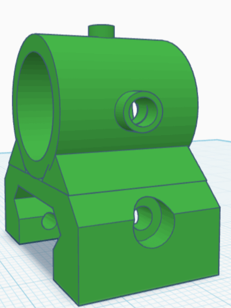 Picatinny flashlight/laser 3D print file product image (3)