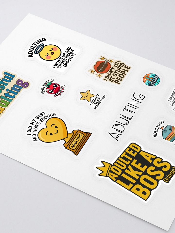 Adulting Achievements Unlocked Sticker Sheet product image (2)