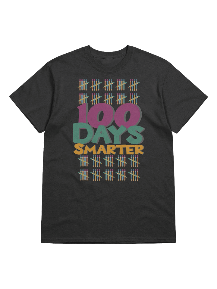 100 Days Smarter Pencil Border T-Shirt product image (1)