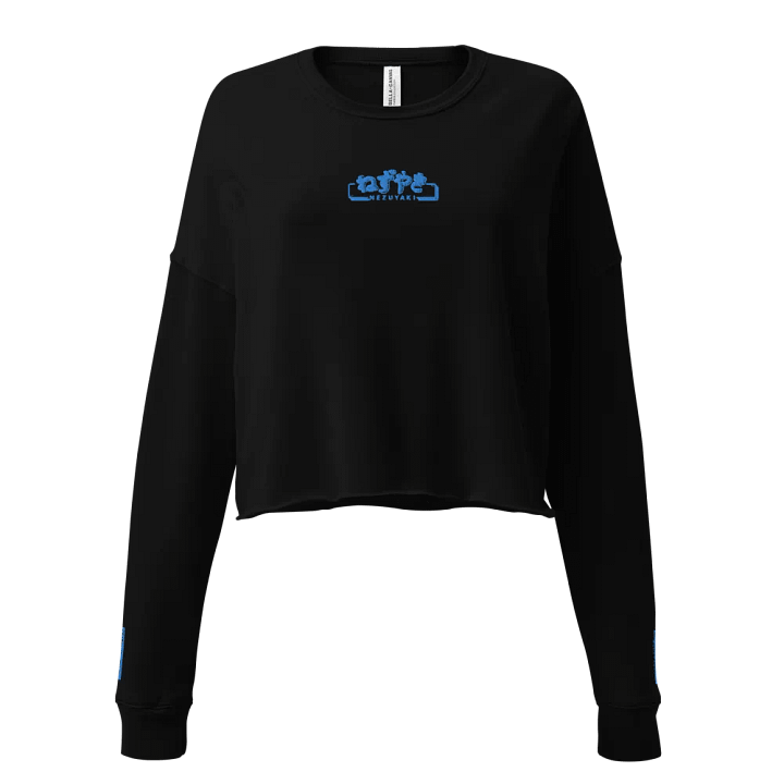 Hiragana! Nezuyaki Fleece Crop Top (Blue) product image (1)