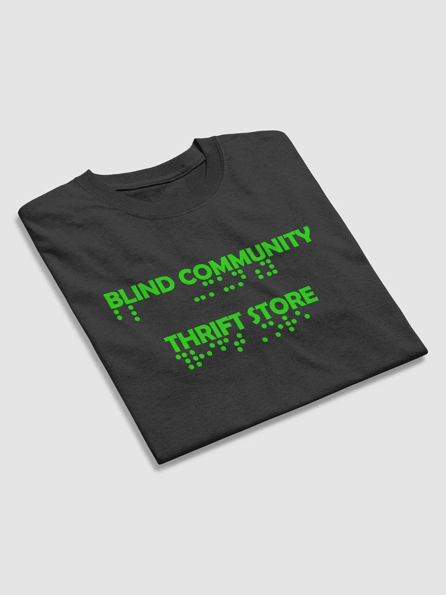 T Shirt Green Braille Logo product image (3)