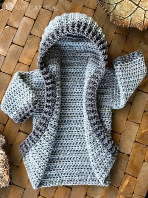 Painted Canyon Cardigan Crochet Pattern - CHILD SIZES product image (1)