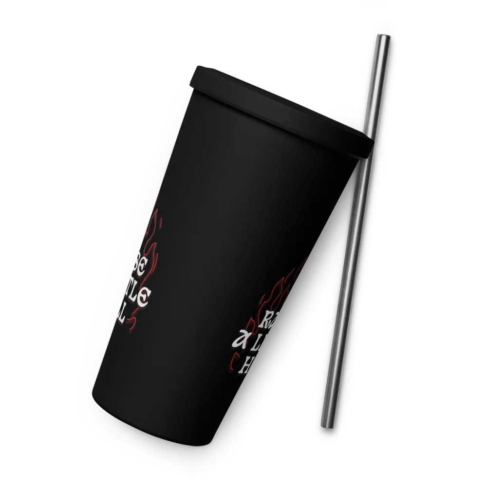 Raise a Little Hell INSULATED TUMBLER WITH A STRAW product image (8)