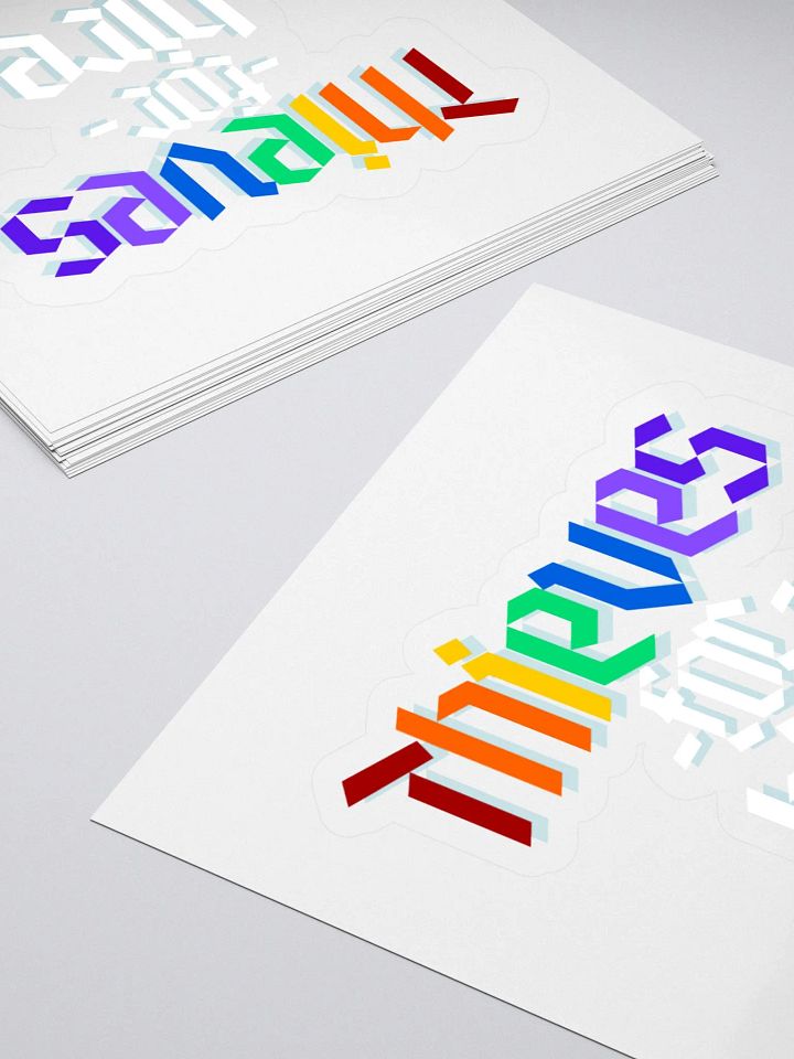 Thieves for Hire Rainbow stickers product image (1)