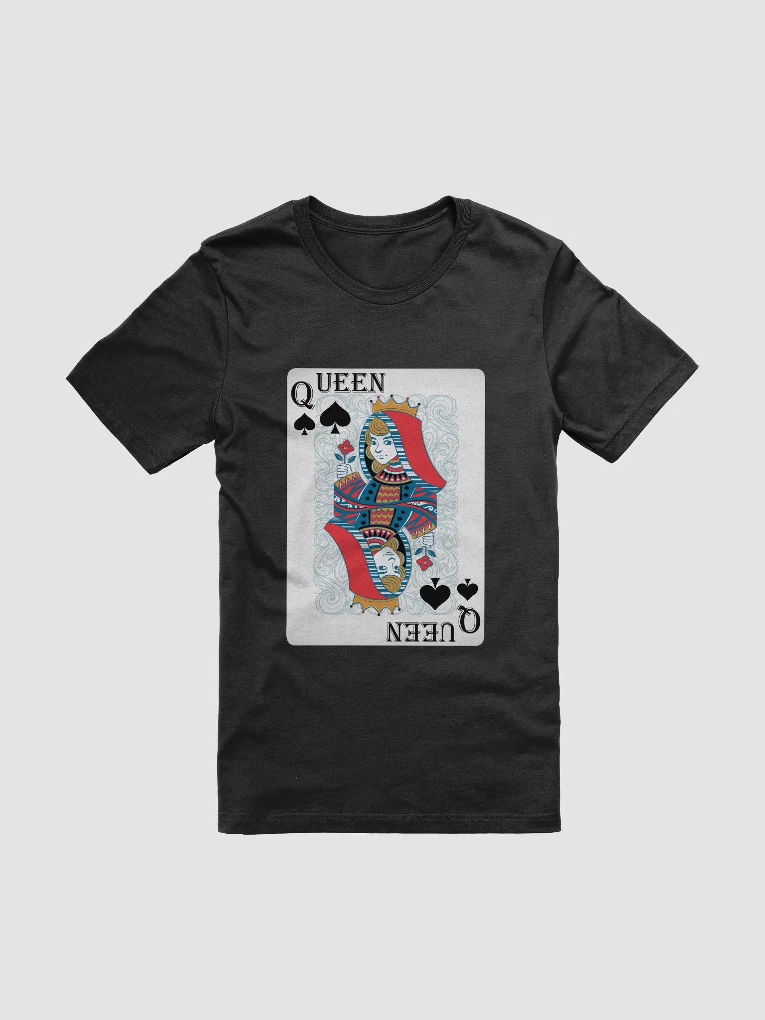 Symmetrical Queen of Spades T-Shirt product image (3)