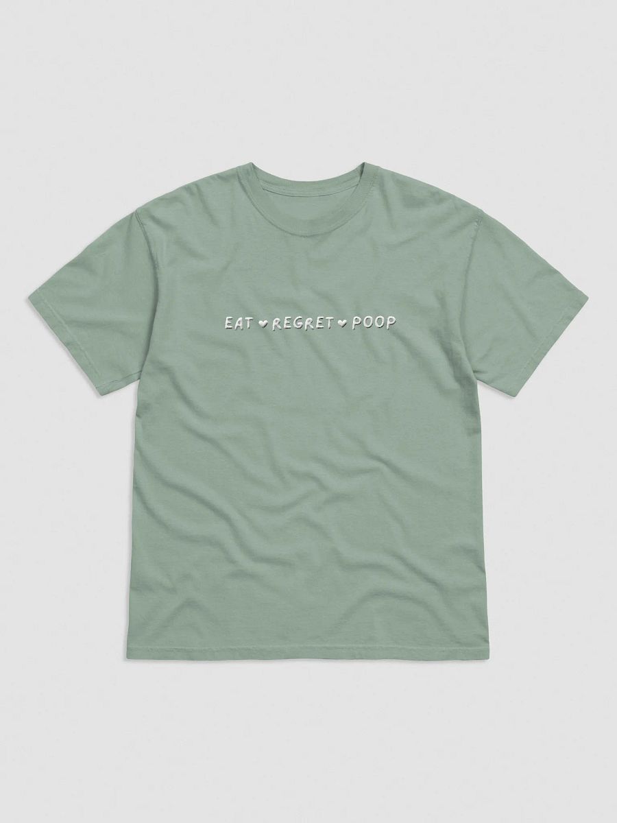 Embroidered Eat ♥ Regret ♥ Poop T-Shirt T-Shirt product image (1)