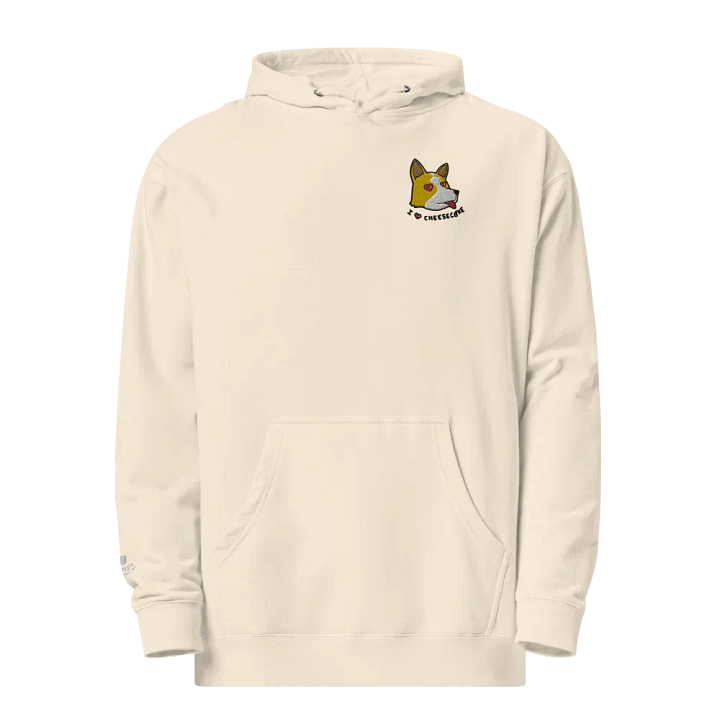 Cheesecake Embroidered Hoodie (Frog-CU Chibi Edition) product image (1)