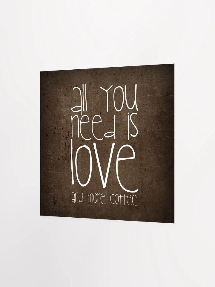 Love & Coffee Textured Poster product image (6)