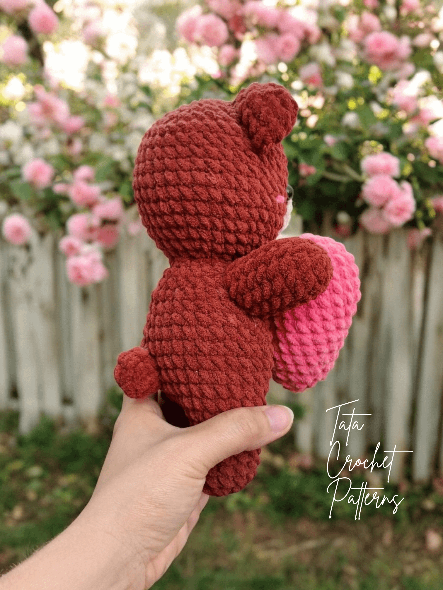 PDF Pattern -♡- Bear & Bunny Amigurumi Holding The Heart Crochet Pattern product image (5)