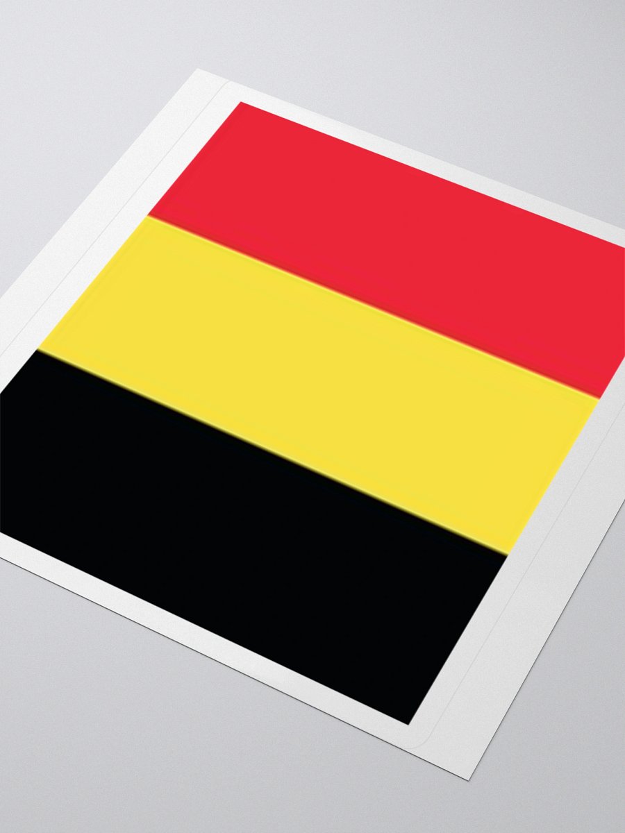 Exclusive Belgium Flag Kiss-Cut Stickers - High-Quality Vinyl, Multiple Sizes product image (7)