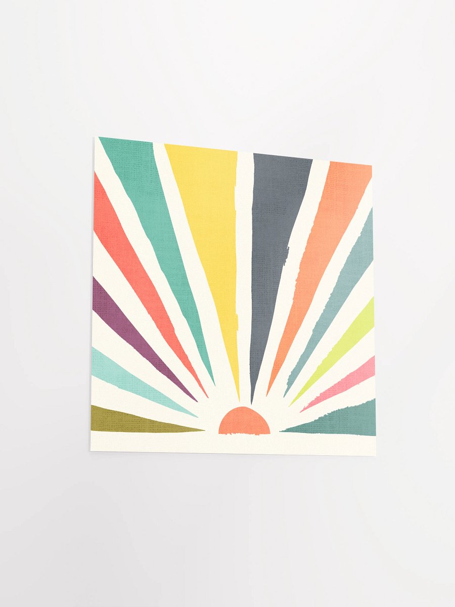 Rainbow sun art print product image (12)