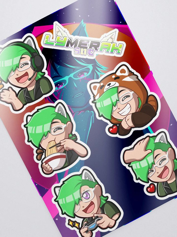 Emote Sticker sheet w/ Background product image (2)