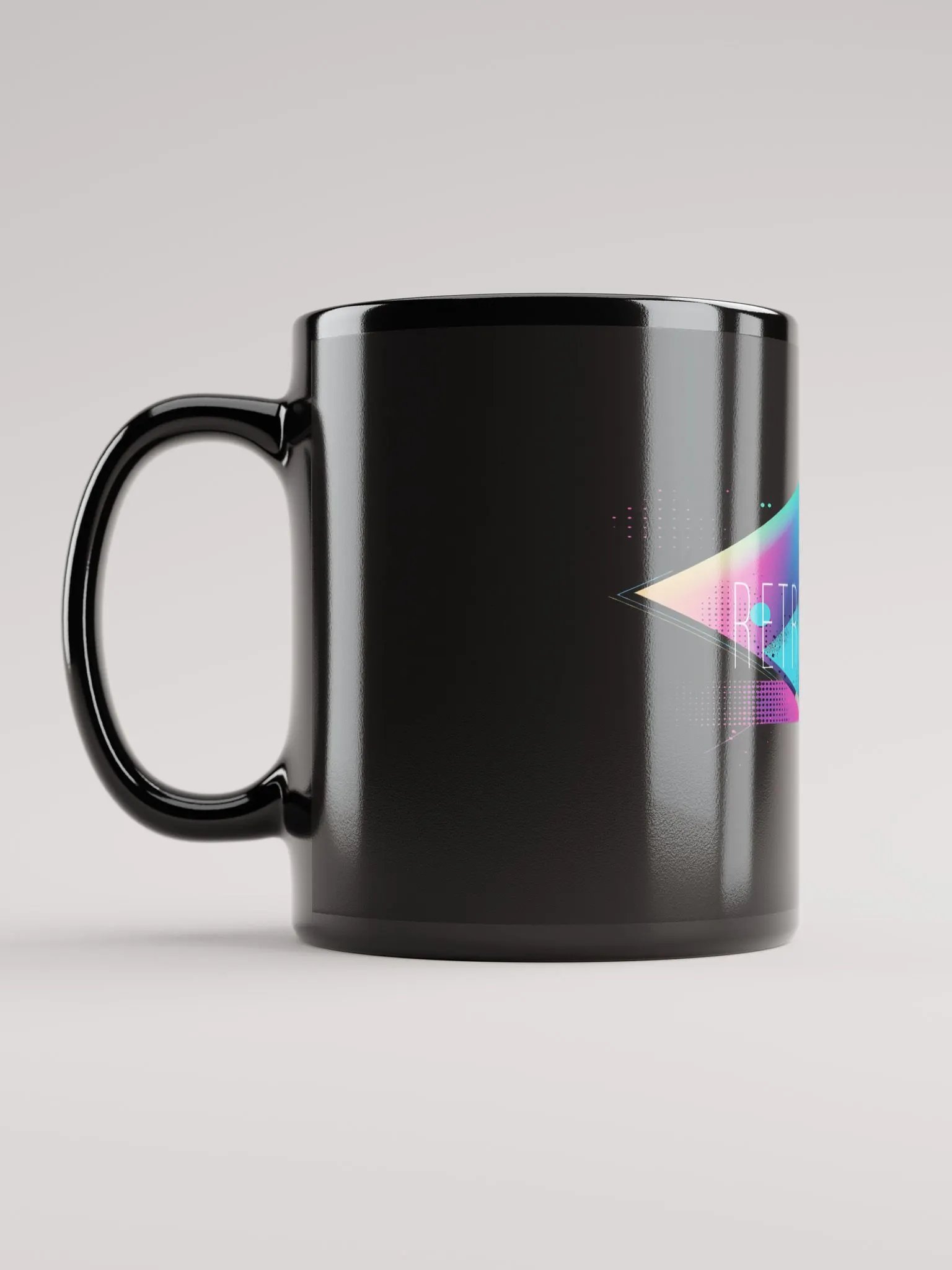 Retro Today Black Synthwave Mug product image (6)