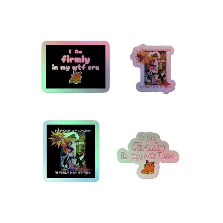 KC, Firmly in My WTF Era, Holo Sticker Pack product image (2)
