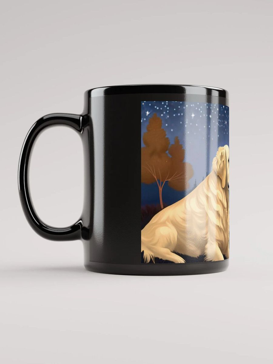 Campfire Buddy: Black Glossy Mug for Dog Lovers and Outdoor Enthusiasts product image (3)