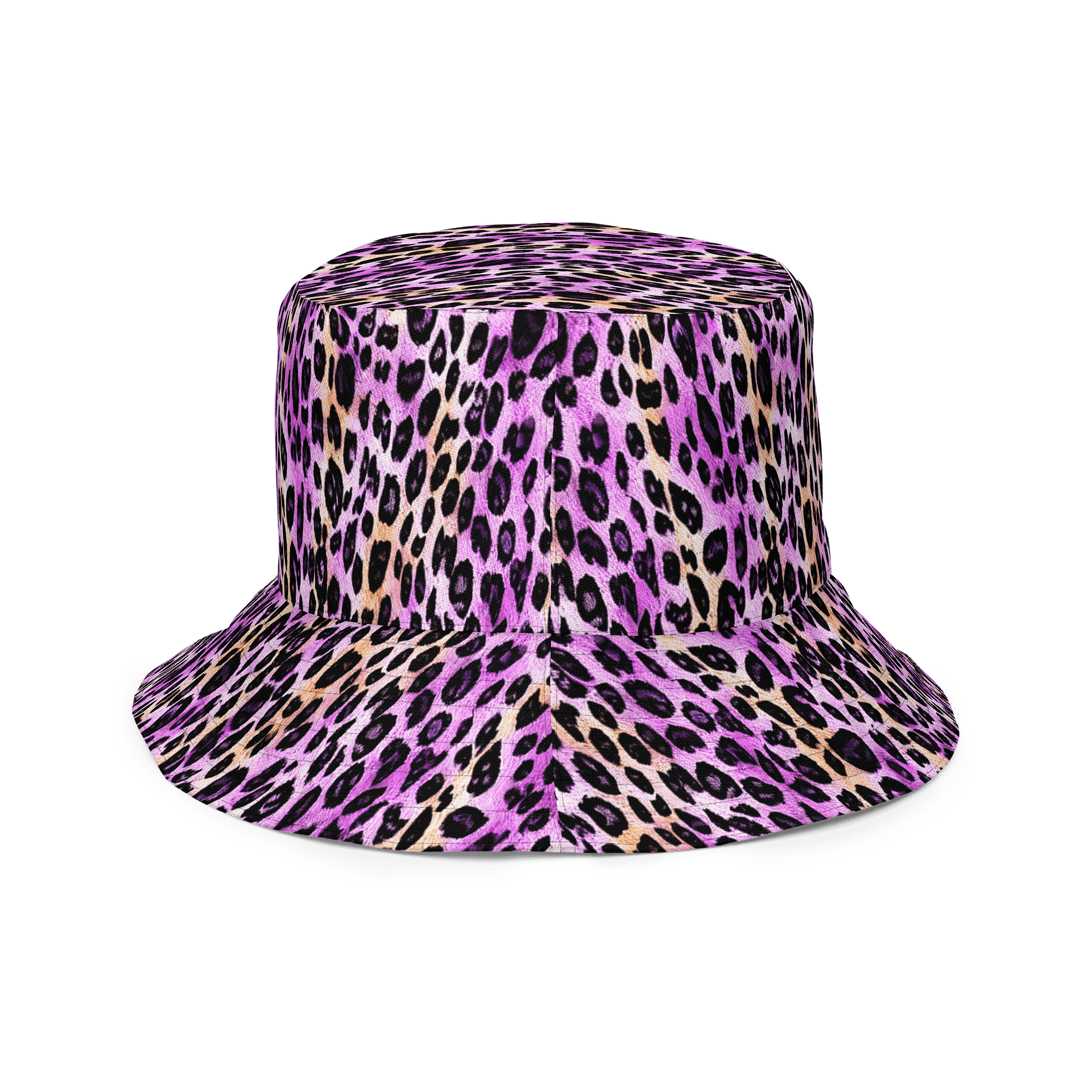 Purple Beige Leopard Hat product image (4)