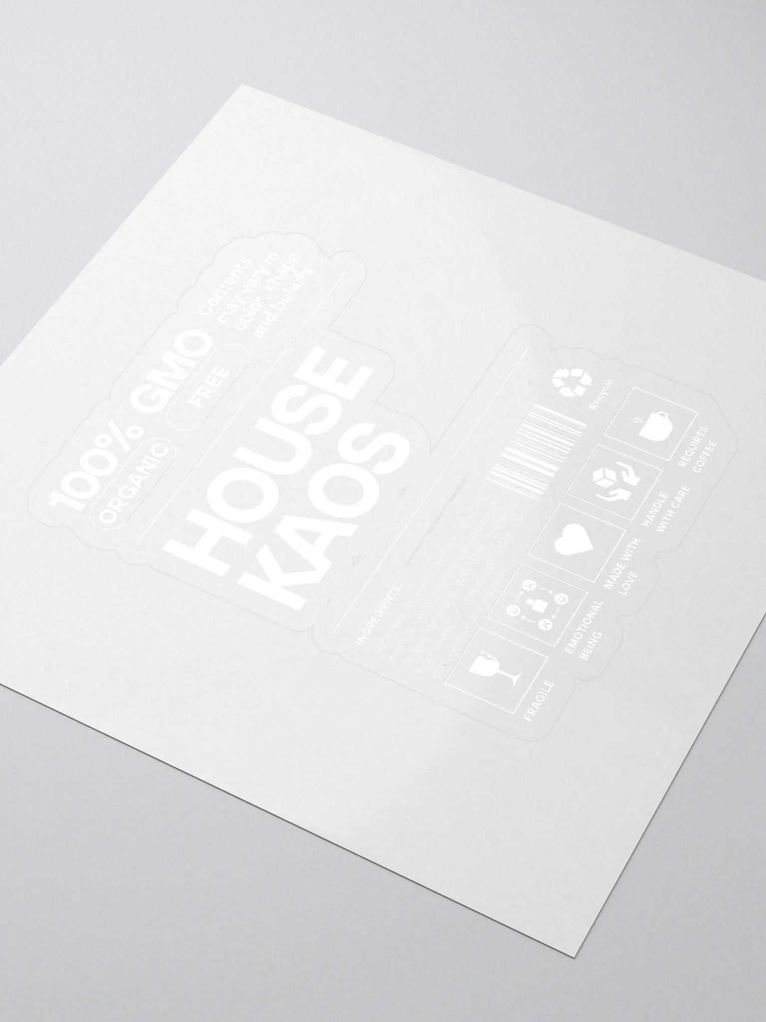 Organic House Kaos Stickers product image (3)