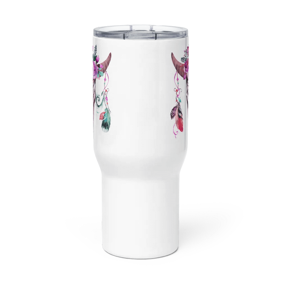 Floral Skulls Travel Mug product image (2)