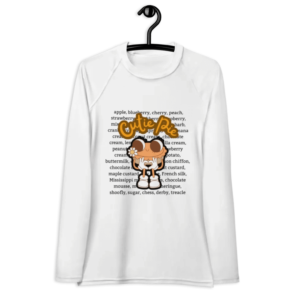 Cutie Pie Print Women's Rash Guard product image (8)