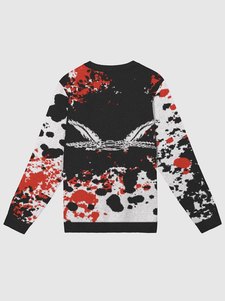 White HApex Gear Black Logo Knitted Crewneck Sweater Classic Fit product image (2)