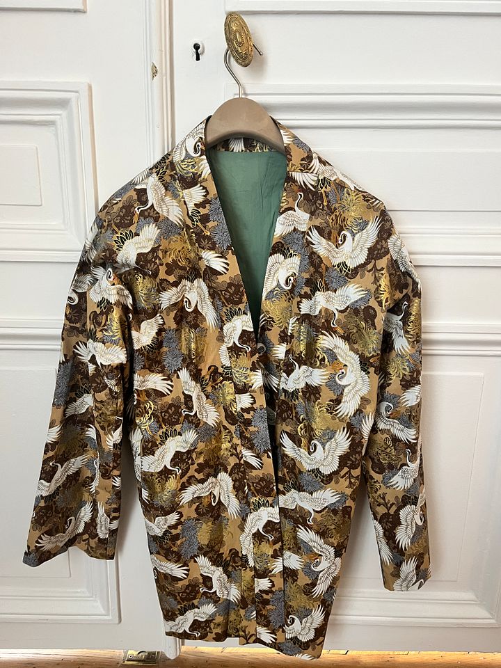 Crane Elegance Kimono Jacket product image (1)