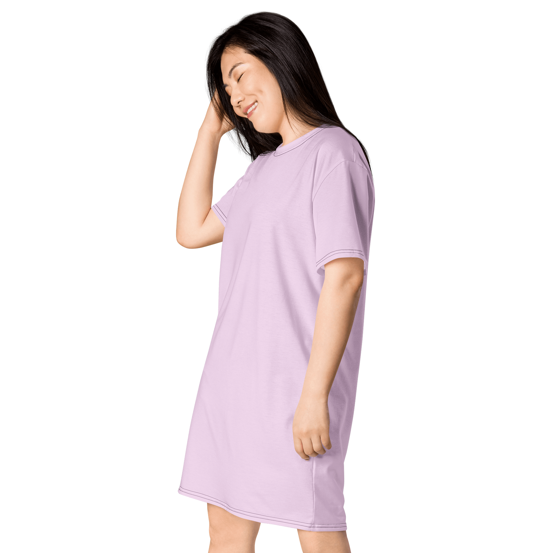 Oversized T-Shirt Dress - Delicate Selago, Sizes 2XS-6XL product image (3)