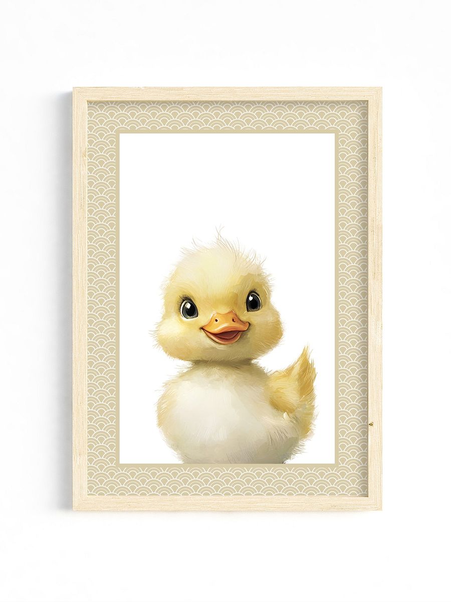 Fluffy Little Duck, Farm Nursery Print product image (1)