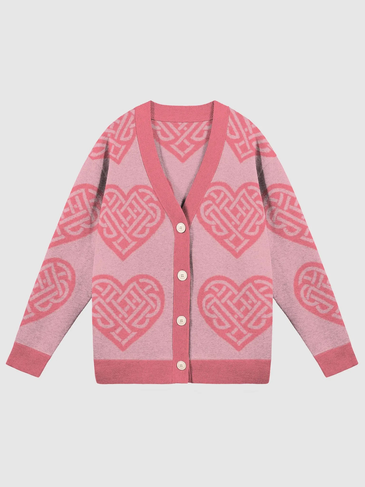 Celtic Love Heart Knitted Cardigan 🩷 product image (1)