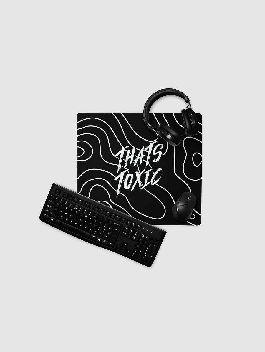 (2 Sizes) That's Toxic Black/White Desk Mat product image (2)