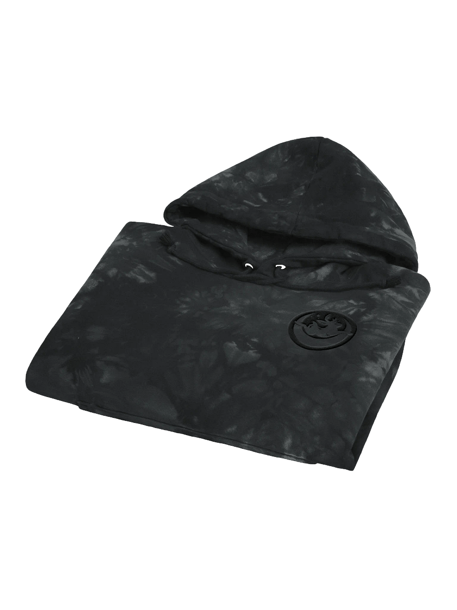 Moonbound Jackalope Embroidered Tie-Dye Hoodie (Dark Logo) product image (7)