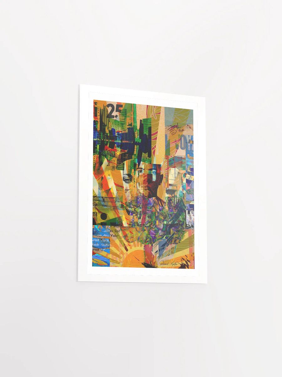 'Shine' by Edward Martin : Mixed Media Collage : Vibrant Matte Poster Print product image (4)