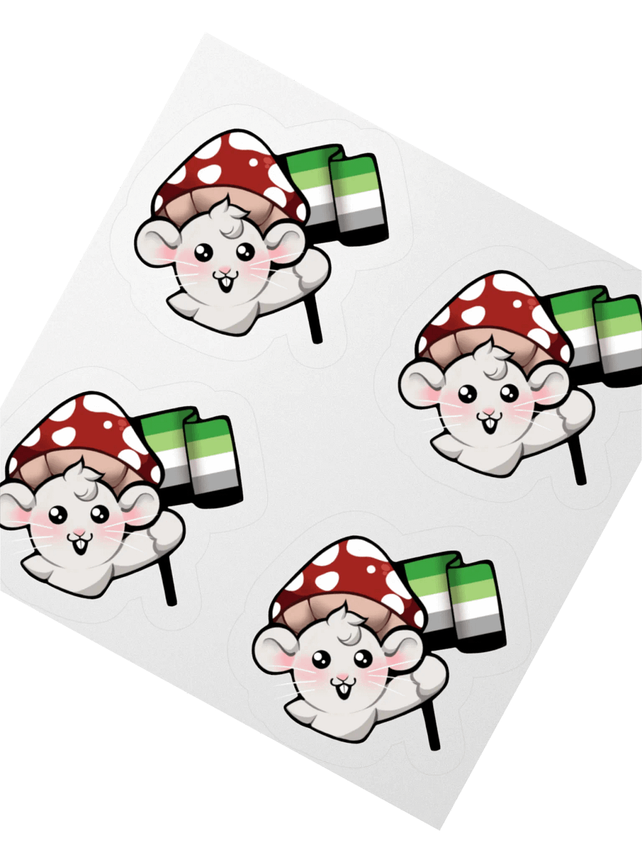 Aromantic Pride Flag Stickers product image (2)
