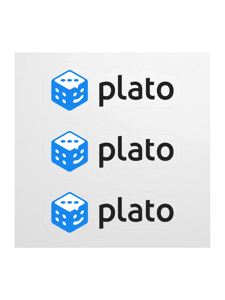 Plato Dice Logo Stickers product image (1)