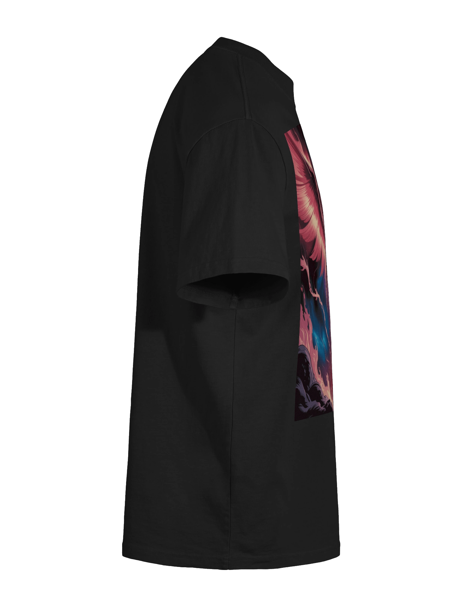 Dark Phoenix Stellar Blaze Oversized Faded T-Shirt – Inferno Wing Ascent product image (11)