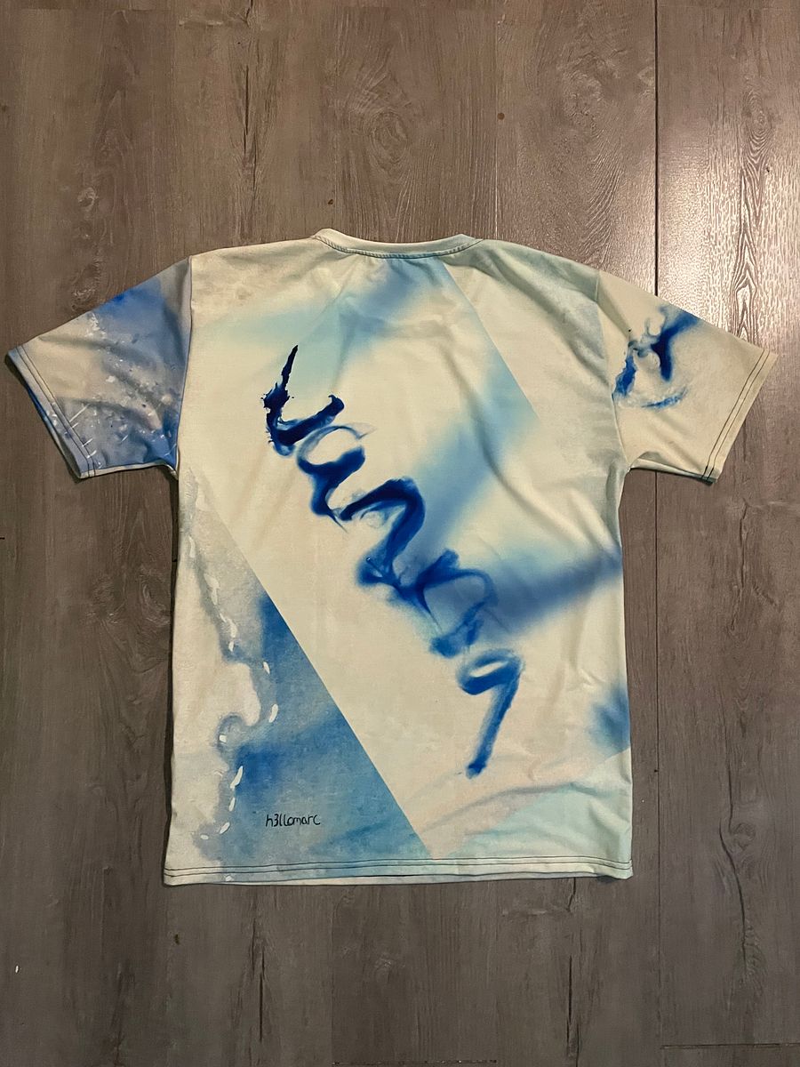 h3llomarc watercolor design "wanna run away" Crew Neck T-Shirt product image (6)