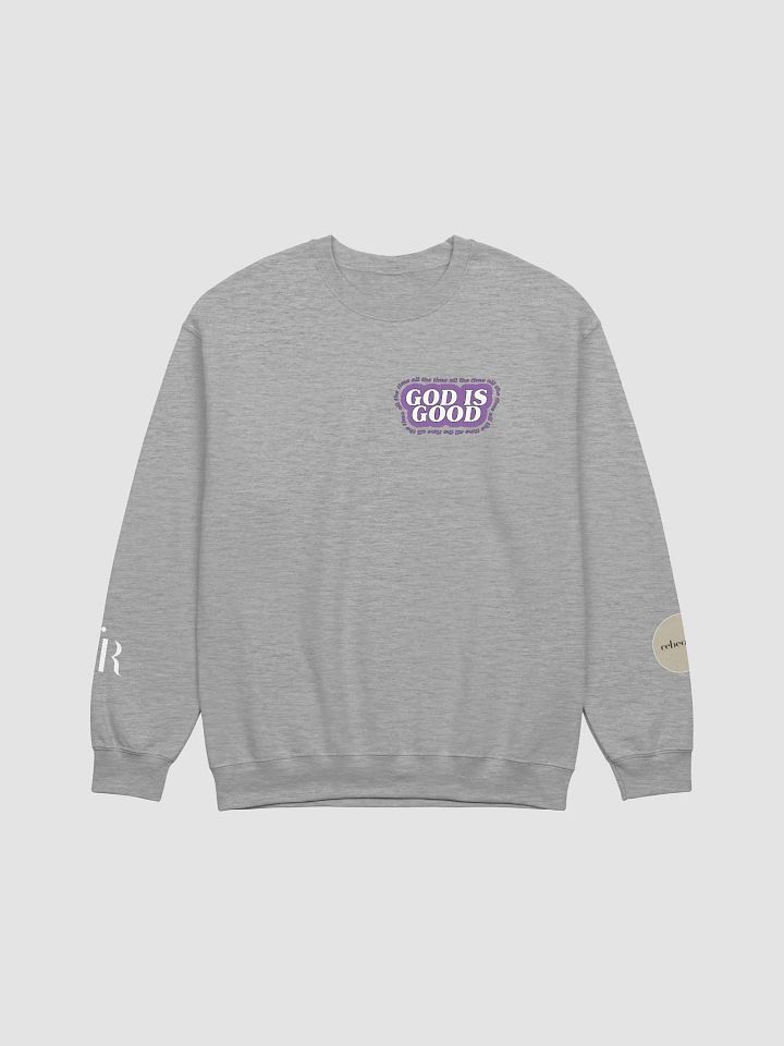 PURPLE God is Good Sweatshirt product image (5)