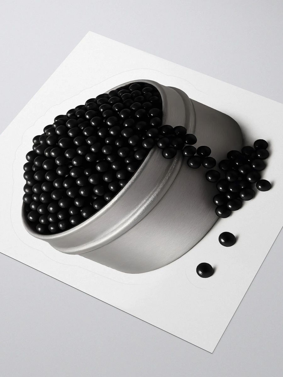 Caviar Black Matte Sticker product image (3)