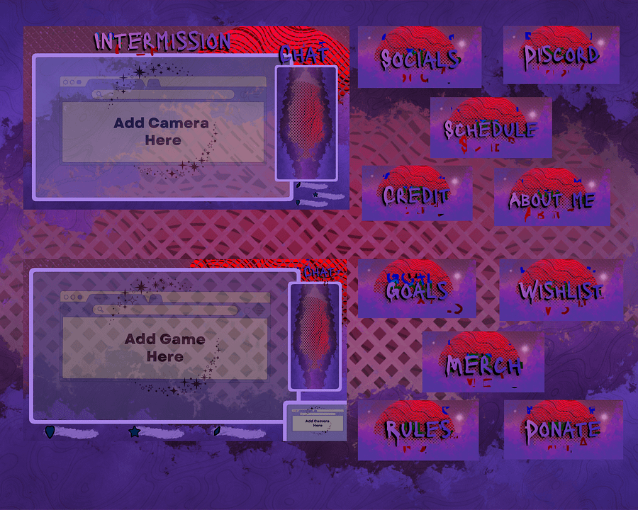 Cosmic Dream Stream Overlay Pack product image (2)