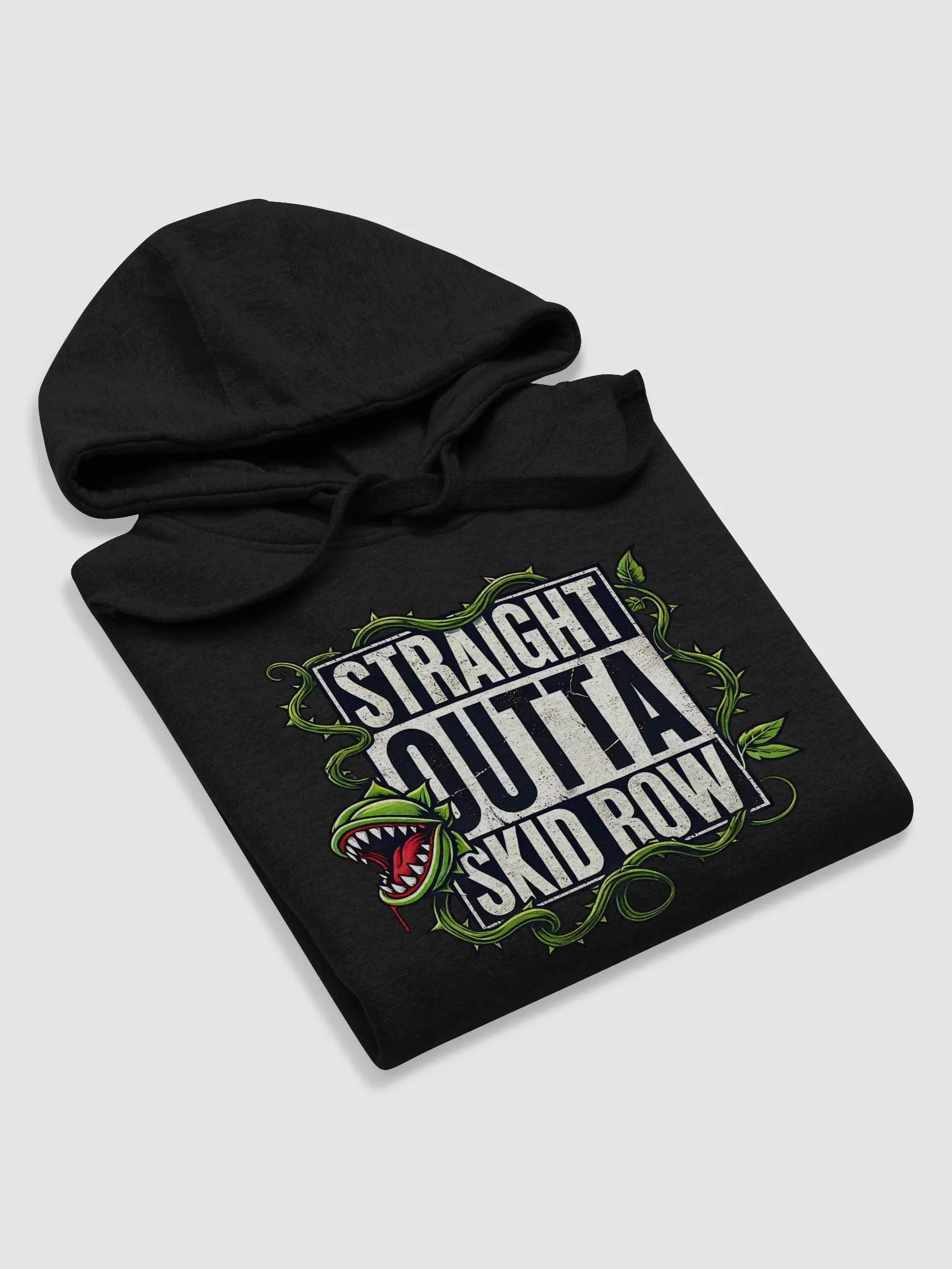 Straight Outta Skid Row Little Shop of Horrors Hoodie – Unisex Premium Fleece Pullover product image (5)