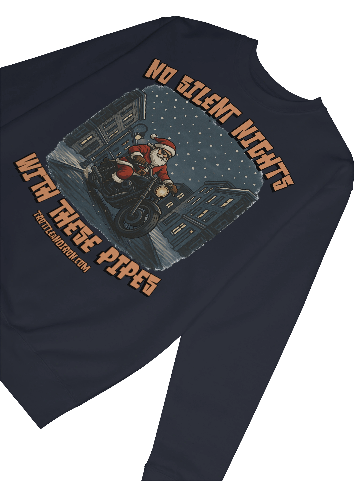 Throttle & Iron “No Silent Nights with These Pipes” Sweatshirt product image (41)
