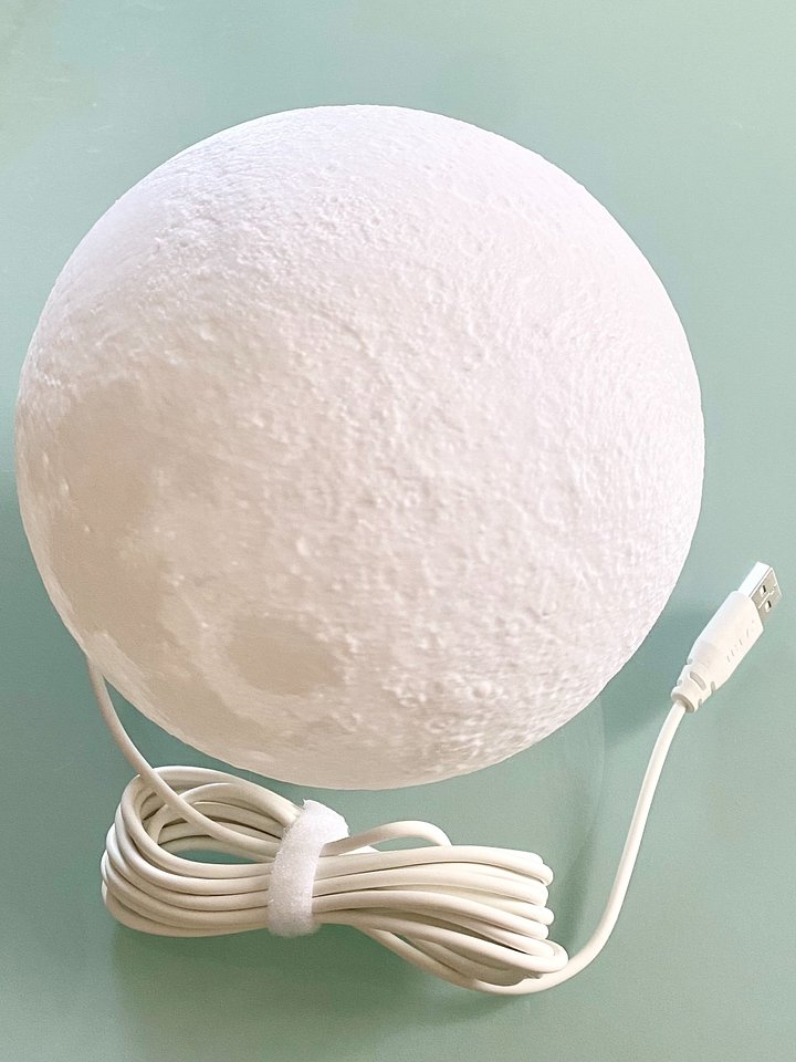 3D Printed Moon Lamp product image (2)