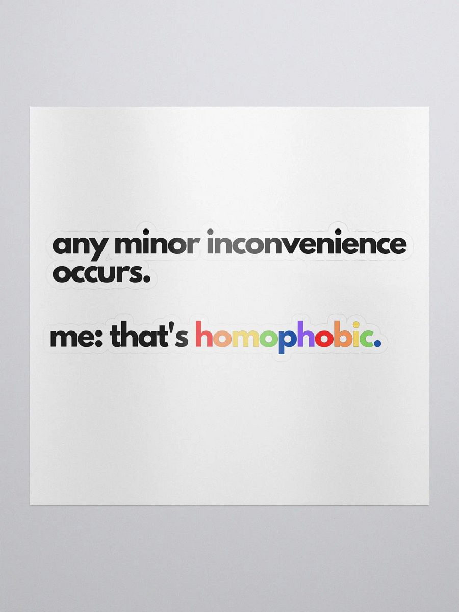 minor inconvenience sticker product image (1)