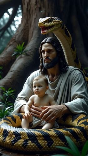 JESUS PROTEGENDO A CRIANÇA DA COBRA
#Jesus
#Deus
#ProteçãoDivina