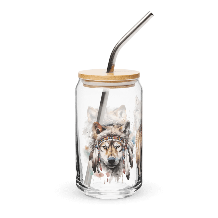 Spirit of the Wolf Pack Can-Shaped Glass product image (4)